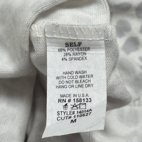 Magnolia Boutique Leopard Funnel Neck Tunic 💗 Gray & Ivory - Picture 15 of 15